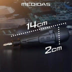 (Queima de Estoque 🔥) Chave Elétrica Portátil 8 em 1 - Dual Mode + KIT Ponteiras de Brinde